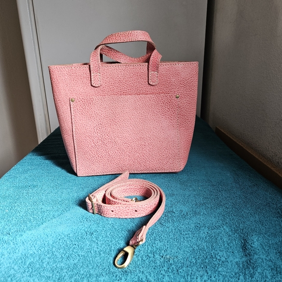 Portland Leather Handbags - Portland leather bag mini crossbody tote zip closure